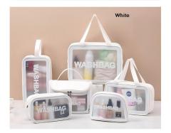 Wholesale Transparent Makeup Bag 6-Piece Set | Custom PVC Toiletry Pouch | Louis Bags