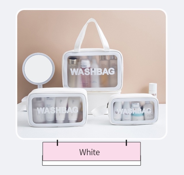 Wholesale PU Frosted Transparent Toiletry Bag | Custom Waterproof Travel Cosmetic Pouch | Louis Bags
