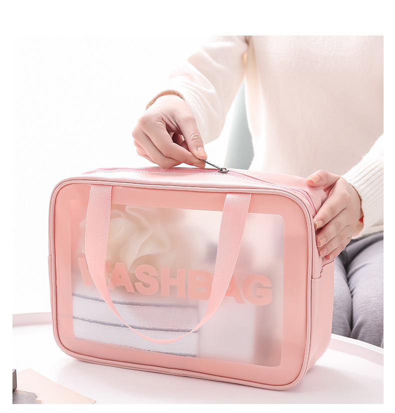Wholesale Transparent Makeup Bag 6-Piece Set | Custom PVC Toiletry Pouch | Louis Bags