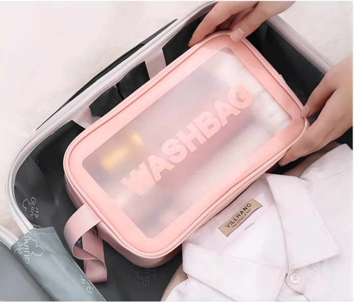Wholesale Transparent Makeup Bag 6-Piece Set | Custom PVC Toiletry Pouch | Louis Bags