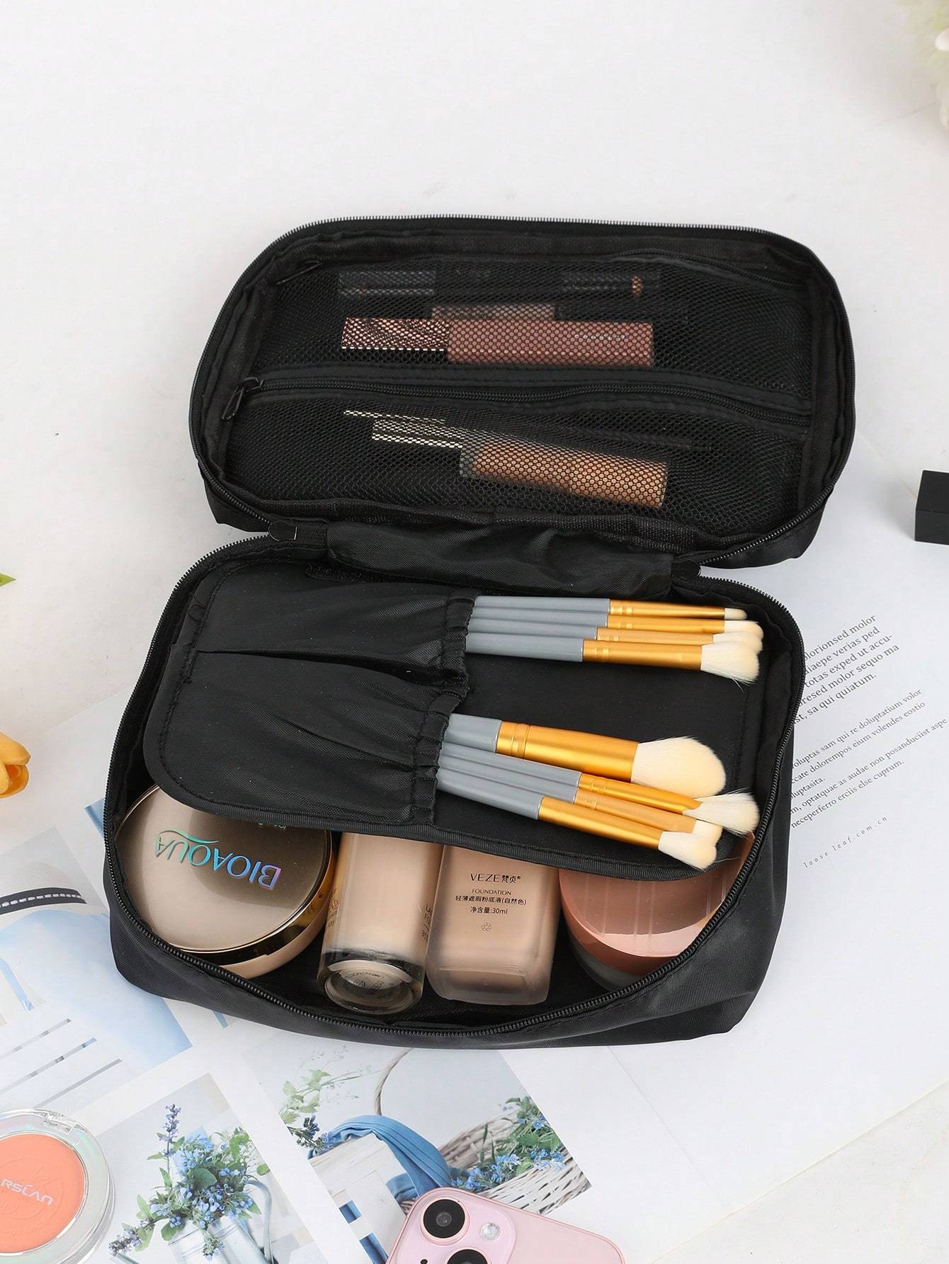 Wholesale Square Cosmetic Bag | Custom Makeup Organizer Pouch | Louis Bags