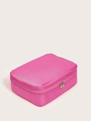 Wholesale Rose Red Square Cosmetic Bag | Custom Makeup Organizer Pouch | Louis Bags