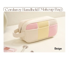 Wholesale Color Block Makeup Bag | Custom Large Capacity Cosmetic Storage Pouch | Louis Bags