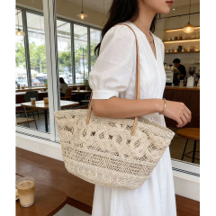 Wholesale French Hollow Woven Tote | Large Capacity Summer Beach Bag for Women | Louis Bags