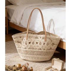 Wholesale French Hollow Woven Tote | Large Capacity Summer Beach Bag for Women | Louis Bags