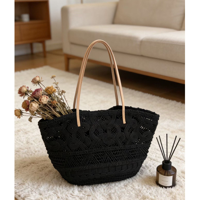 Wholesale French Hollow Woven Tote | Large Capacity Summer Beach Bag for Women | Louis Bags