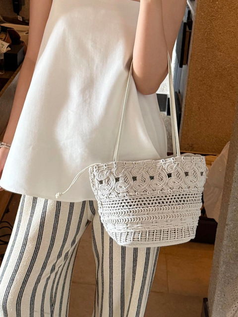 Wholesale Crochet Hollow Tote Bag | Relaxed Beach Shoulder Bag for Summer | Louis Bags