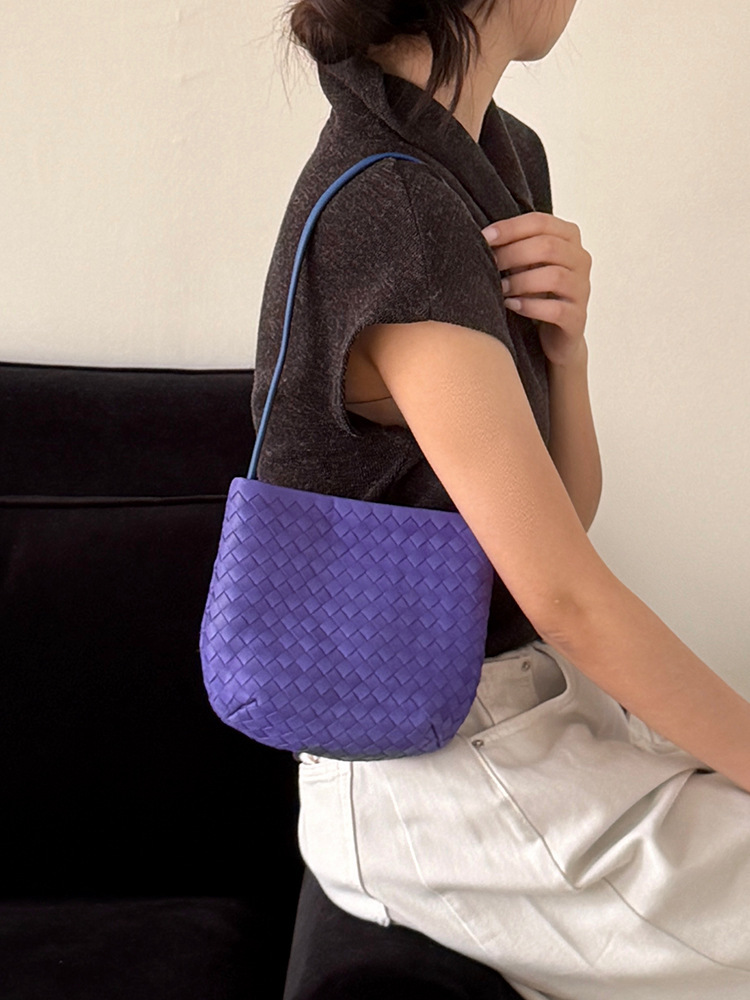 Summer Commute Handmade Top Layer Leather Shoulder Bag 2026 New Women's Bucket Bag OEM ODM