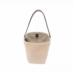 Handmade Wax Rope Woven Tote Bag 2026 New Korean Style Hollow Breathable Casual Basket Shoulder Bag OEM