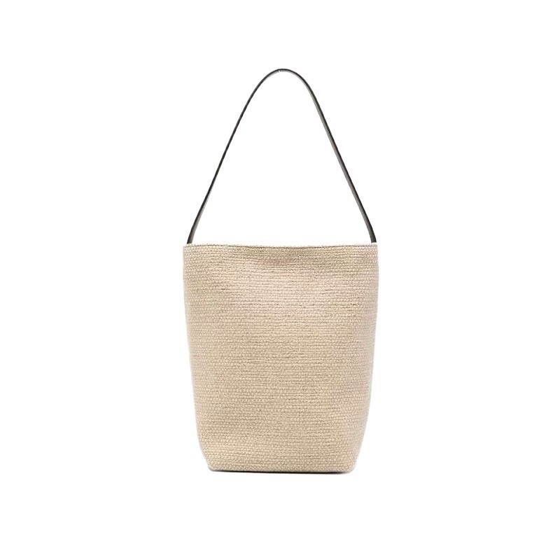 Handmade Wax Rope Woven Tote Bag 2026 New Korean Style Hollow Breathable Casual Basket Shoulder Bag OEM