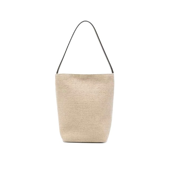 Handmade Wax Rope Woven Tote Bag 2026 New Korean Style Hollow Breathable Casual Basket Shoulder Bag OEM
