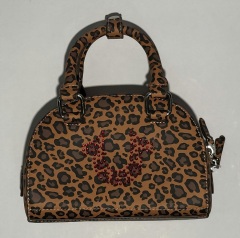 Custom PU Handbag with Rhinestone Logo | Evening Tote for Women | Louis Bags
