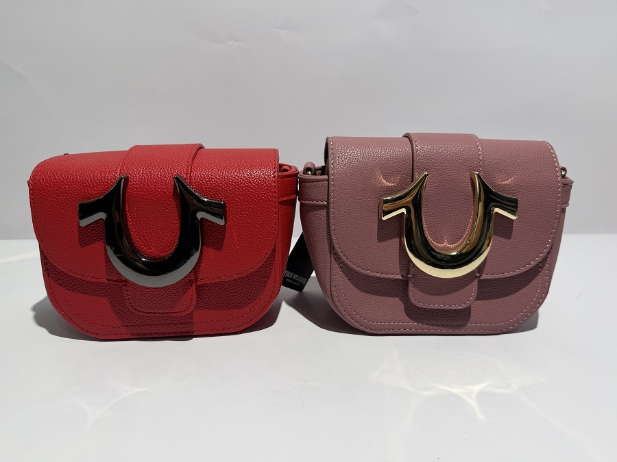 PU Shoulder Bag with Large Metal Logo & Logo Webbing Strap | Louis Bags