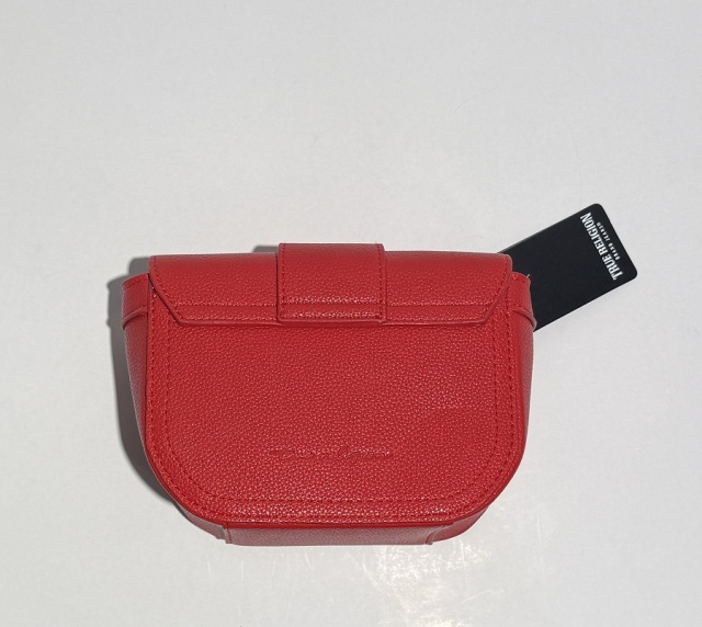 PU Shoulder Bag with Large Metal Logo & Logo Webbing Strap | Louis Bags