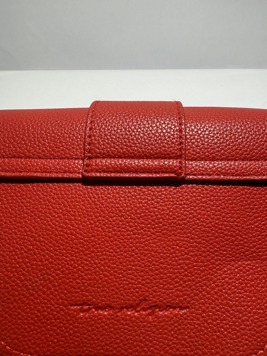PU Shoulder Bag with Large Metal Logo & Logo Webbing Strap | Louis Bags