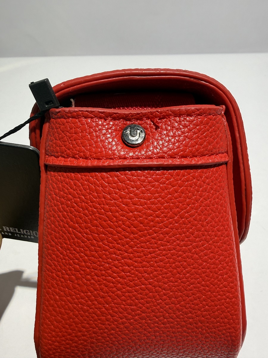 PU Shoulder Bag with Large Metal Logo & Logo Webbing Strap | Louis Bags