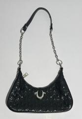 PU Shoulder Bag with Deboss Logo & Metal Logo | Custom Branded Handbag | Louis Bags