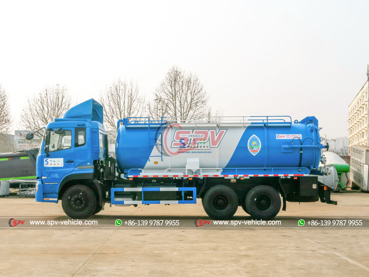 12000 Litres Iindustrial Waste Collection Truck - Left Side
