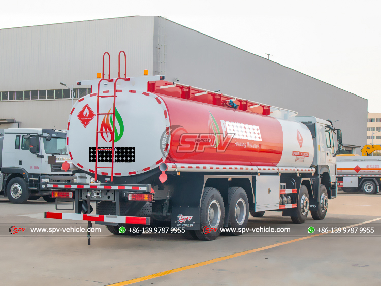 HOWO Petrol Supply Vehicle 30,000 Litres - Rear Right