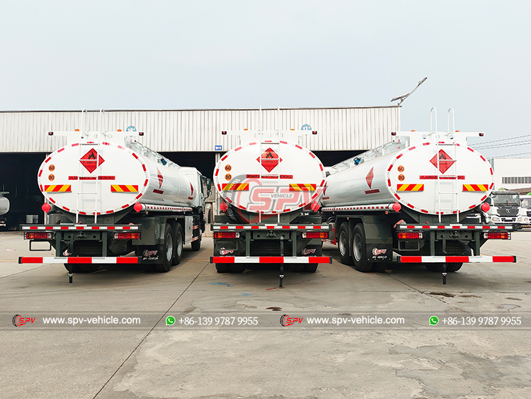 3 Units of SINOTRUK 10 Wheels Fuel Tank Truck - Rear