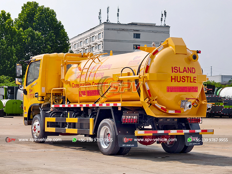 Dongfeng 4x2 Waste Water Collection Truck - Rear Left