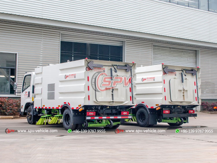 JMC 4x2 Street Sweeping Lorry - Rear Left