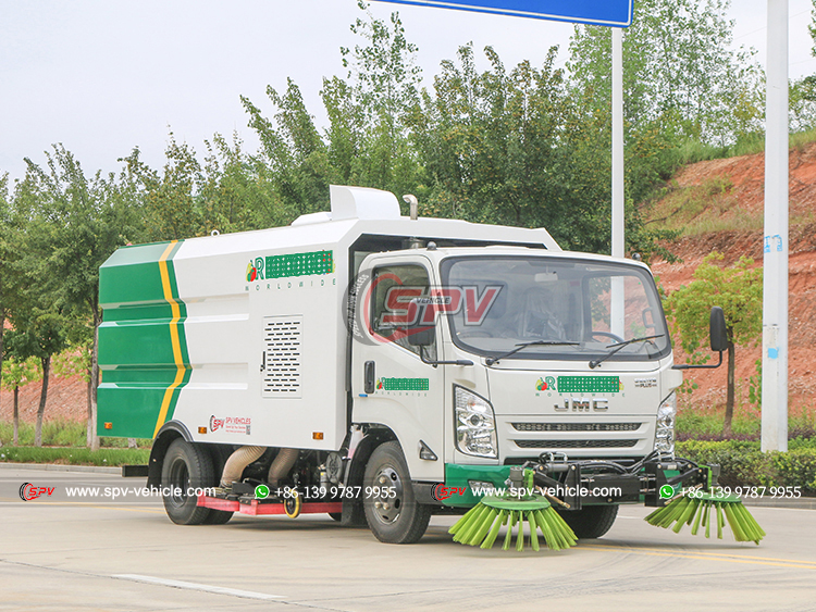 JMC 5CBM Road Sweeper Truck - Front Right