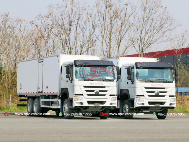 SINOTRUK 6x4 Insulate Van Truck