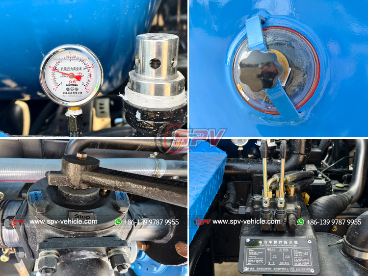 Vacuum Guage and Operation Buttons