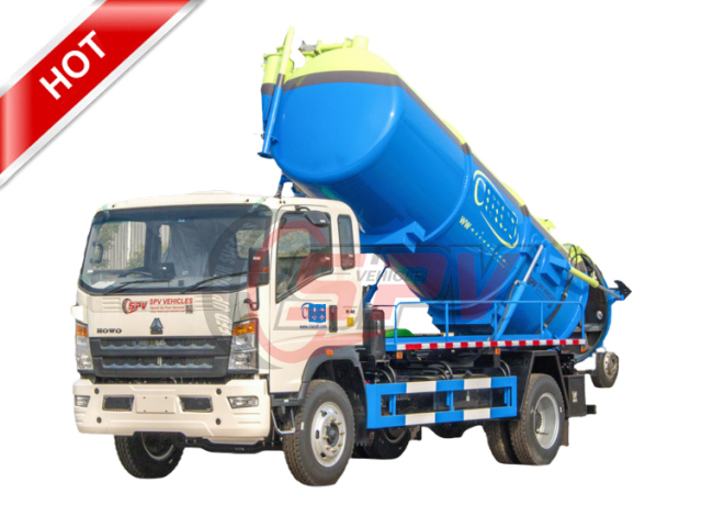 SINOTRUK 8,000L Sewer Vacuum Truck