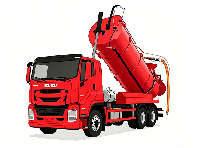 ISUZU Combined Sewer Jetting and Cleaning Truck-SPV-vehicle