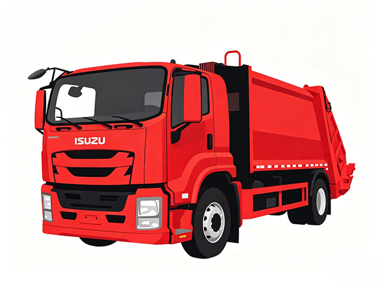 ISUZUGIGA Garbage Compactor Truck-SPV-vehicle