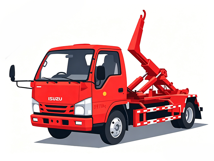 ISUZU Hook Loader Rubbish Truck-SPV-vehicle