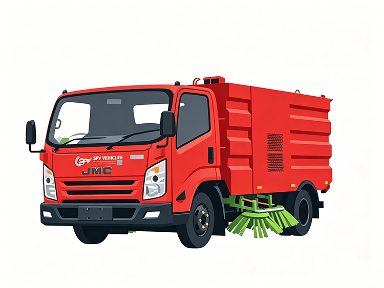 JMC Road Sweeping Trucks-SPV-vehicle