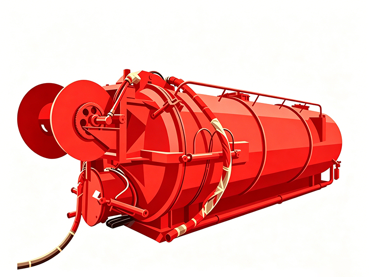 Sewage Vacuum Tank-SPV-vehicle