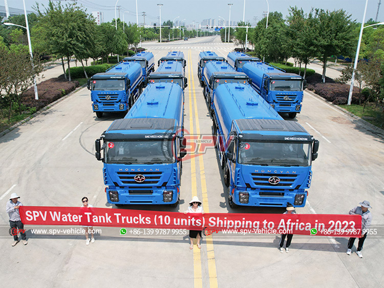 10 Units of Water Tank Trucks to Africa in June 2023
