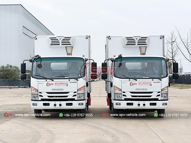 ISUZU 4x2 Frozen Van Truck - Front Side