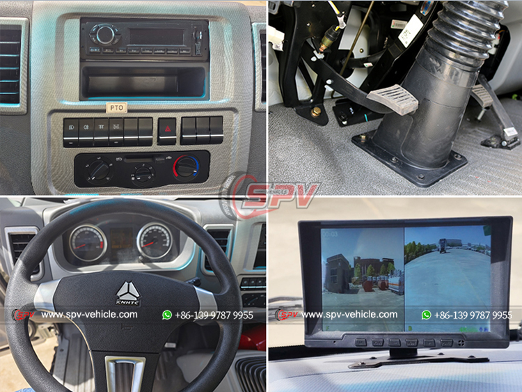 Cabin Details and Camera for HOWO 4x2 Truck