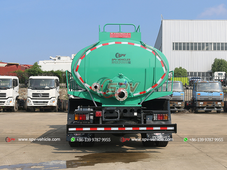 ISUZU 10 CBM Fecal Suction Truck - Rear