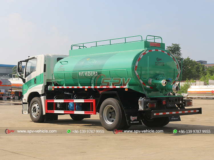 ISUZU 10 CBM Liquid Waste Hauler - Rear Left