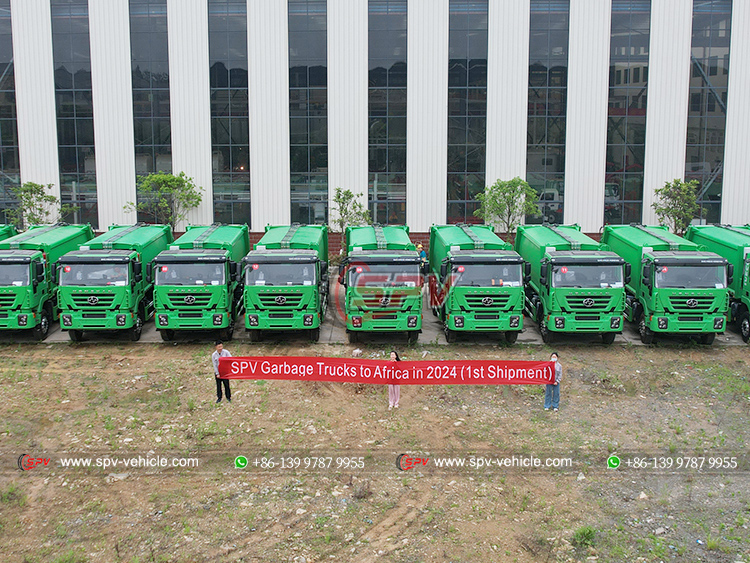 SPV Dispatched 15 Units of Trash Compactor Trucks to Gabon in 2024