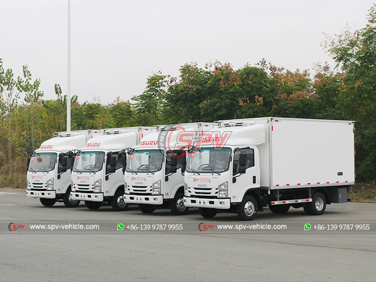 4 Units of ISUZU KV100 Icebox Trucks (4 Tons) Kazakhstan