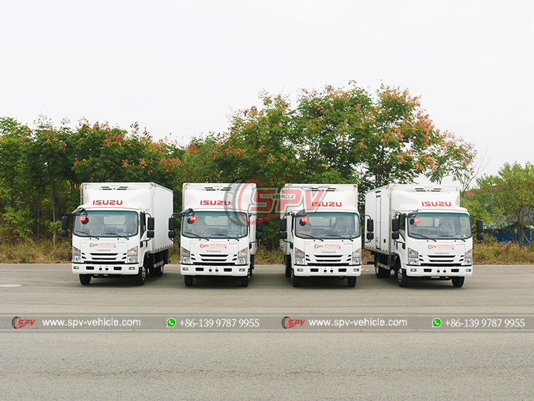 4 Units of ISUZU Reefer Van Trucks to Kazakhstan