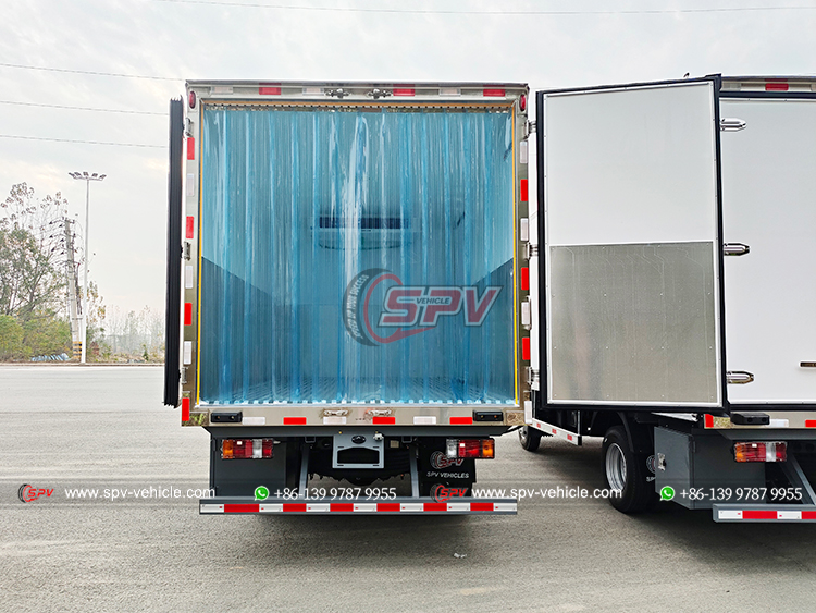 Curtains for ISUZU KV100 Frozen Truck - Rear