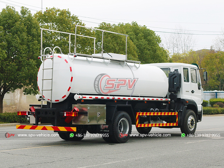 HOWO Stainless Steel Chemical Tanker Truck - Rear Left