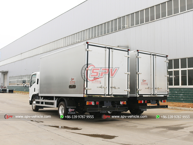 ISUZU 5 Ton Chiller Box Truck - Rear Left Side