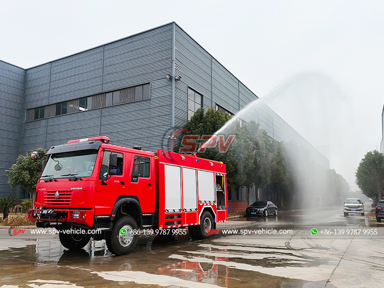 HOWO 5 CBM Off-Road Fire Tender