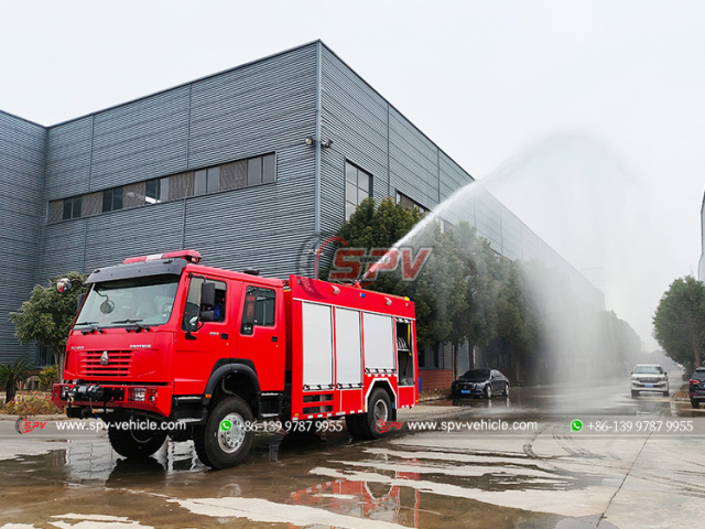 HOWO 5 CBM Off-Road Fire Tender