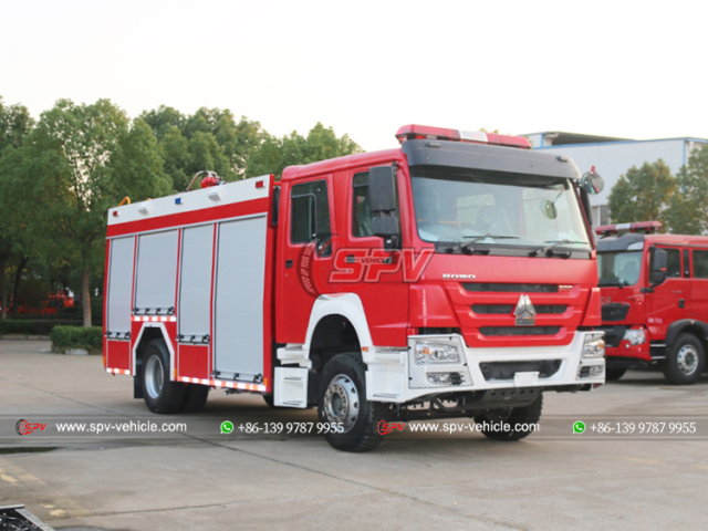 HOWO 6 CBM RHD Fire Emergency Truck