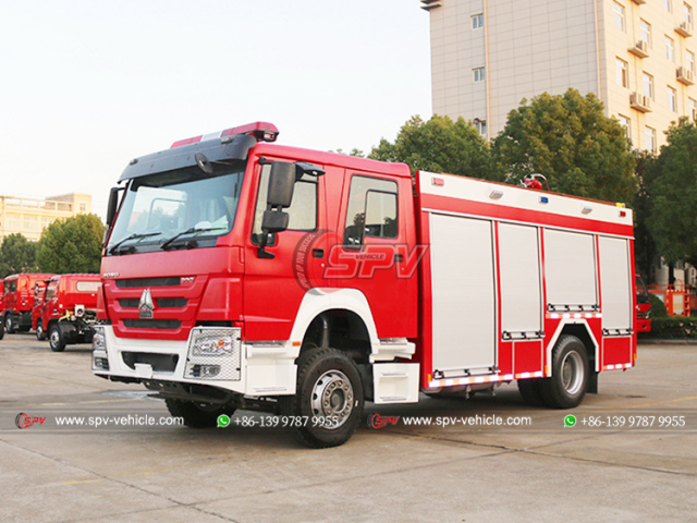 HOWO 6 CBM RHD Fire Emergency Truck